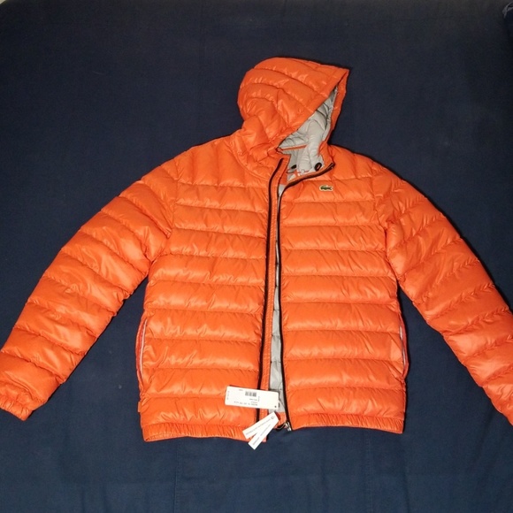 lacoste men's down puffer jacket